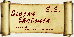 Stojan Škalonja vizit kartica